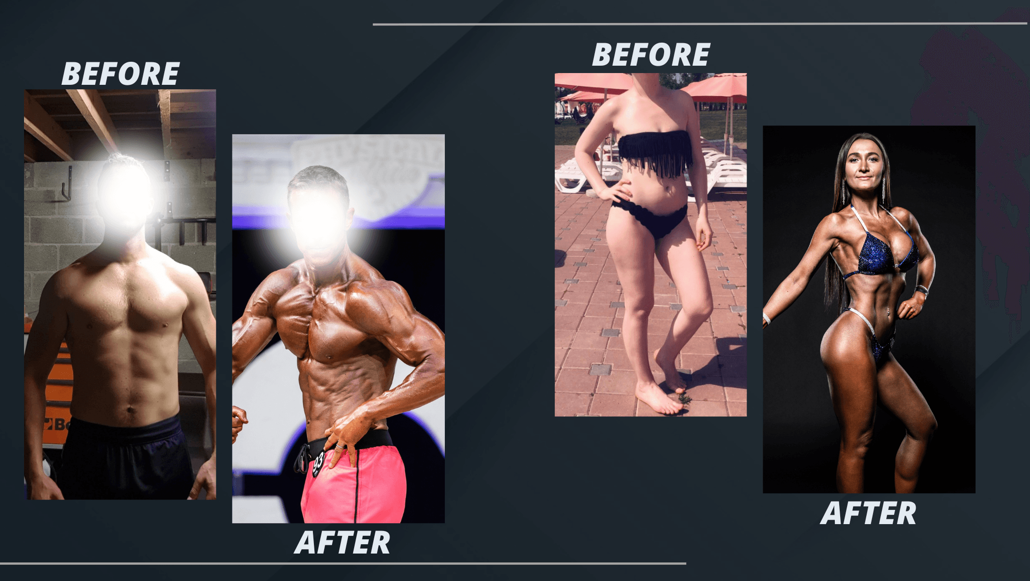 Client before-and-after transformations achieved on the THRIVE 90 program